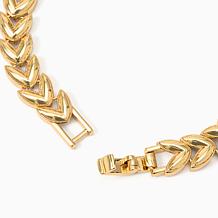 Bellezza Bronze Herringbone Linked Bracelet
