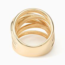Bellezza Bronze Illusion 7-Row Criss Cross Ring
