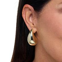 Bellezza Bronze Large Puffy Button Stud Earrings 3-piece Set