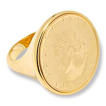 Bellezza Bronze Polished Signet Ring