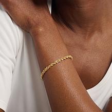 Bellezza Bronze Rope Chain Magnetic Clasp Bracelet