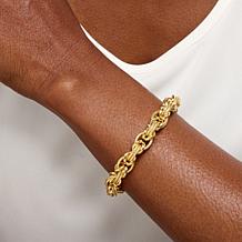 Bellezza Bronze Twisted and Polished Link Bracelet