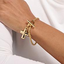 Bellezza Cristallino Bronze Cestina Bracelet with Enhancer Charm