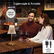 Bell+Howell 2-pack Rechargeable Lamps with Touch Control