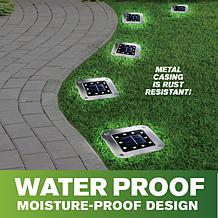Bell+Howell 8-pack Deluxe Square Solar Disk Lights