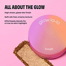 Benefit Cosmetics Glow-La-La Powder Highlight and Brush Set