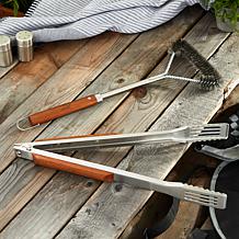 BergHOFF 16.25" BBQ Tongs with Wooden Handle