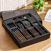 BergHOFF 20pc Flatware Set in Gold or Smokey Black