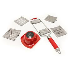 BergHOFF 6pc Multi Slicer Pro Mandoline in Red