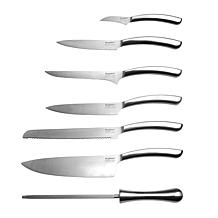 BergHOFF Concavo 8-piece Stainless Steel Knife Set with Block