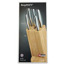 Berghoff DiNA Entity 6pc Stainless Steel Knife Block Set