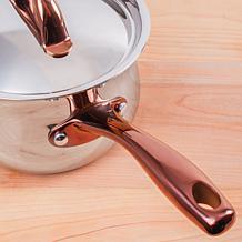 BergHOFF Ouro Gold 18/10 Stainless Steel 6.25" Covered Saucepan