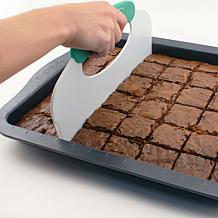 BergHOFF Perfect Slice 3-piece 13"x9" Covered Cake Pan with Tool, Grey