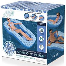 Bestway H2OGO! 70" x 46" Blue and White Comfort Plush Pool Lounger