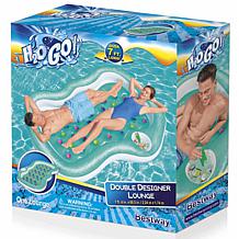 Bestway H2OGO! 7'4" x 68.5" Double Designer Pool Lounge