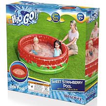 Bestway H2OGO! Sweet Strawberry Inflatable 3-Ring Play Pool