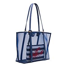 Betsey Johnson Hotter Than Butter Mesh Tote w/Removable Wristlet Pouch
