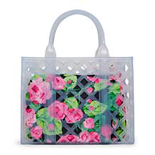 Betsey Johnson Jammin Clear Satchel with Pouch