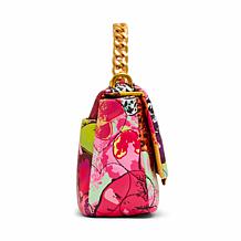 Betsey Johnson Quilted Flap Crossbody Bag with Handle