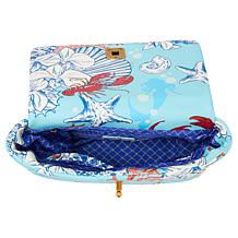 Betsey Johnson Quilted Flap Crossbody Bag with Handle