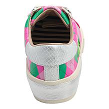 Betsey Johnson Sherrie Embroidered Argyle Sneaker