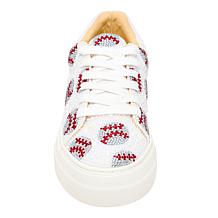 Betsey Johnson Sidny Rhinestone-Encrusted Sports Platform Sneaker