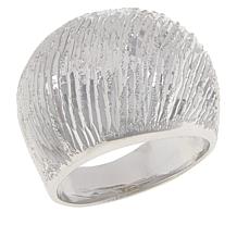 Bianca Milano Sterling Silver Diamond-Cut Dome Ring