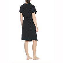 Blooming Women Birthing Wrap Dress & Nursing Poncho Set - Black/Spots