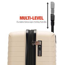 Bobcat Excavator 3 Piece Expandable Hardside Luggage Set with TSA Lock