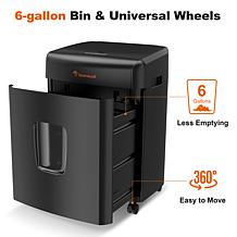 Bonsaii 100-Sheet Auto Feed Micro-cut Shredder with 6-Gallon Bin