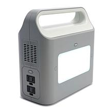 BORIO 60,000mAh Power Station w/AC & USB Outlets, Light, 3-in-1 Cable