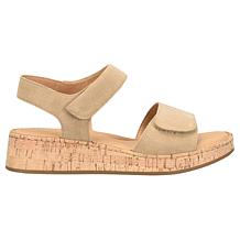 Born Cabanas Suede Sandal with Cork Wedge 