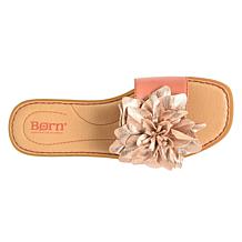 Born Hibiscus Floral-Design Leather Sandal