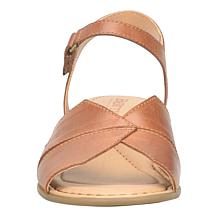 Born® Peral Leather Cork Wedge Sandal