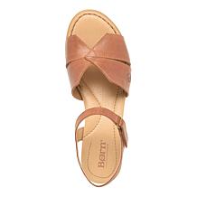 Born® Peral Leather Cork Wedge Sandal