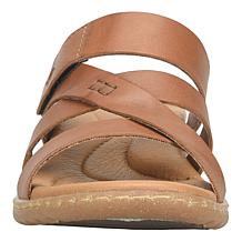 BORN Shawna Leather Adjustable Slide Sandal
