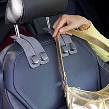 Boundless Dual Suede Headrest Hooks - Set of 4