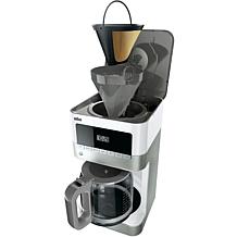 Braun BrewSense 12-Cup Drip Coffee Maker in Stainless Steel/White