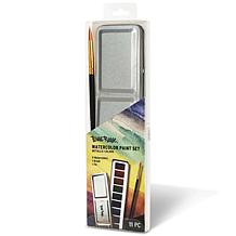 Brea Reese Metallic Watercolor Paint Set with Brush and Tin