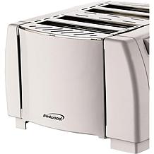 Brentwood 4-Slice Cool Touch Toaster - White