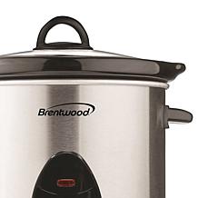 Brentwood SC-130S 3qt Slow Cooker w/Stainless Steel Body