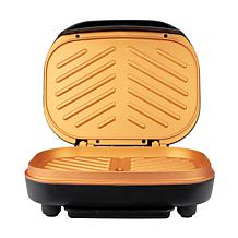 BrentwoodAppliances Nonstick Indoor Electric Copper Grill/Panini Press