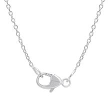 Bright Halo Lab Grown Diamonds 0.20 ctw Baguette Detail Cross Necklace