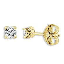 Bright Halo Lab Grown Diamonds .25ctw Round Shape Stud Earrings