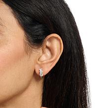 Bright Halo Lab Grown Diamonds 2ctw Hugger Hoop Earrings