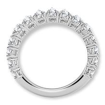 Bright Halo Lab Grown Diamonds 2ctw Pear-Cut Anniversary Band Ring