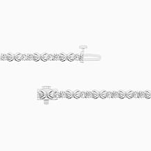 Bright Halo Lab Grown Diamonds 3.00 ctw XO Bracelet, Sterling Silve...