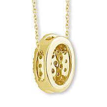 Bright Halo Lab Grown Diamonds .52ctw Pavé Oval Pendant with Chain