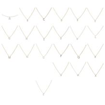 Bright Halo Lab Grown Diamonds Sterling Silver Initial Necklace