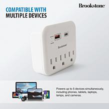 Brookstone 2-pack Surge Protectors with AC and USB Ports